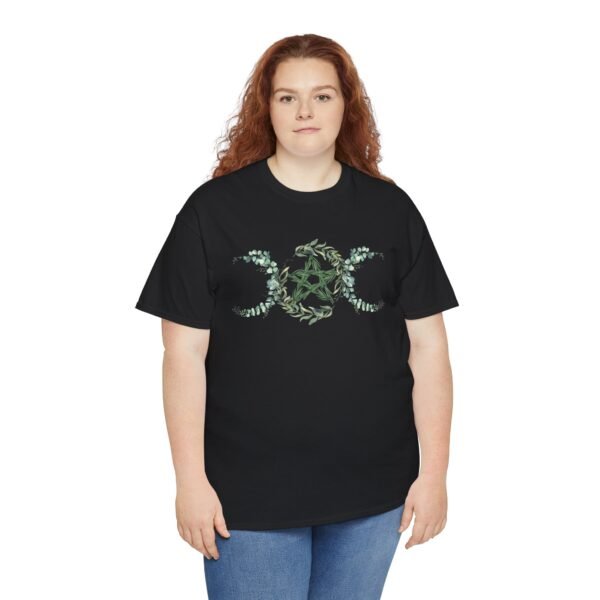 Triple Goddess: Emblem of Nature's Cycles | Unisex Heavy Cotton Tee - Image 15