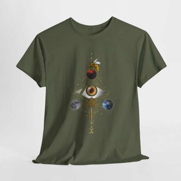 Visual Spell of the All-Seeing Eye: Mystical Connection | Unisex Heavy Cotton Tee - Image 33