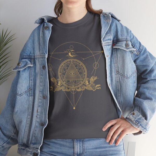 Embrace Mystical Protection: Sigil of Power T-shirt | Unisex Heavy Cotton Tee - Image 77