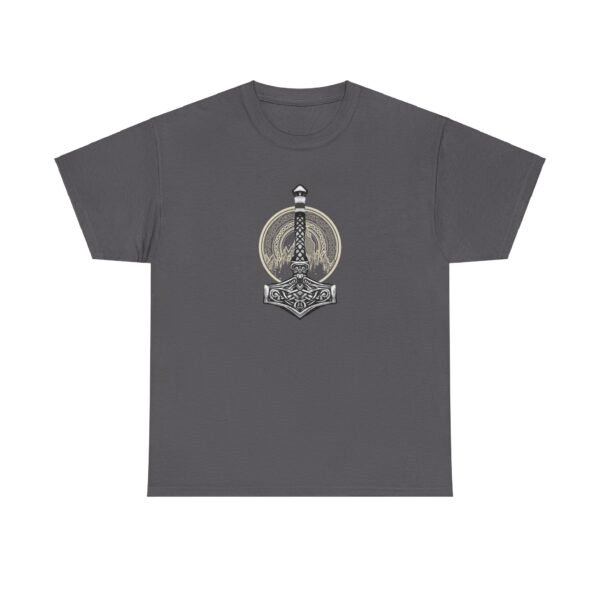 Unleash the Thunder: Thor's Hammer T-shirt | Unisex Heavy Cotton Tee - Image 55