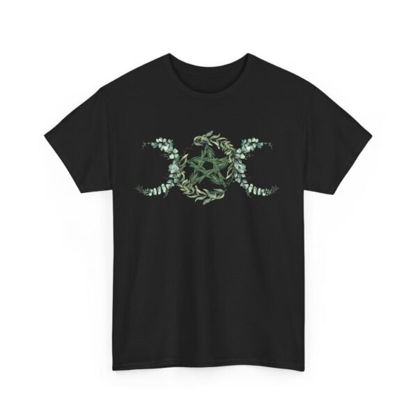 Triple Goddess: Emblem of Nature's Cycles | Unisex Heavy Cotton Tee - Image 4