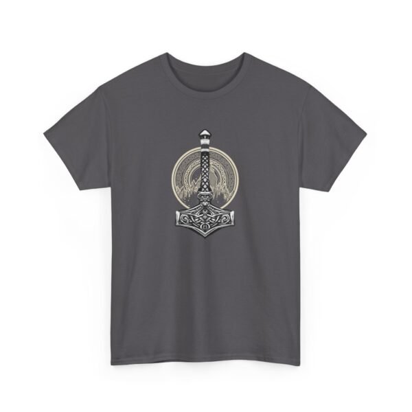 Unleash the Thunder: Thor's Hammer T-shirt | Unisex Heavy Cotton Tee - Image 57