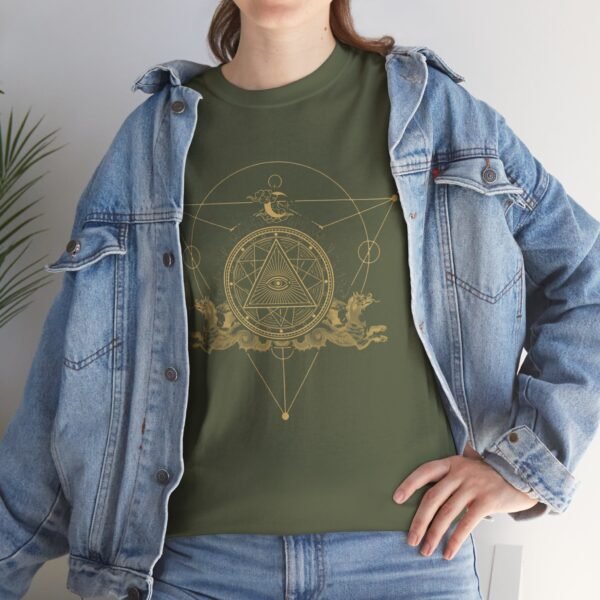 Embrace Mystical Protection: Sigil of Power T-shirt | Unisex Heavy Cotton Tee - Image 50