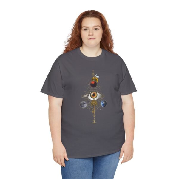 Visual Spell of the All-Seeing Eye: Mystical Connection | Unisex Heavy Cotton Tee - Image 69