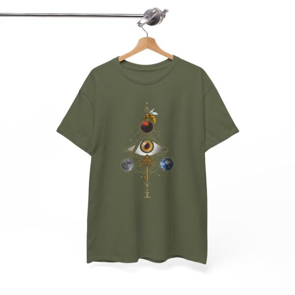 Visual Spell of the All-Seeing Eye: Mystical Connection | Unisex Heavy Cotton Tee - Image 34