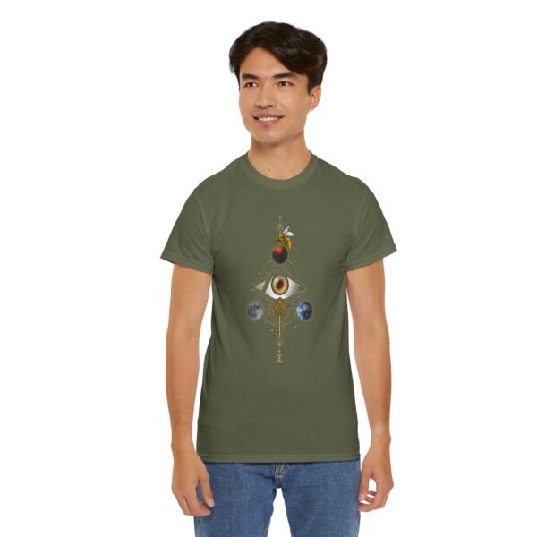 Visual Spell of the All-Seeing Eye: Mystical Connection | Unisex Heavy Cotton Tee - Image 48