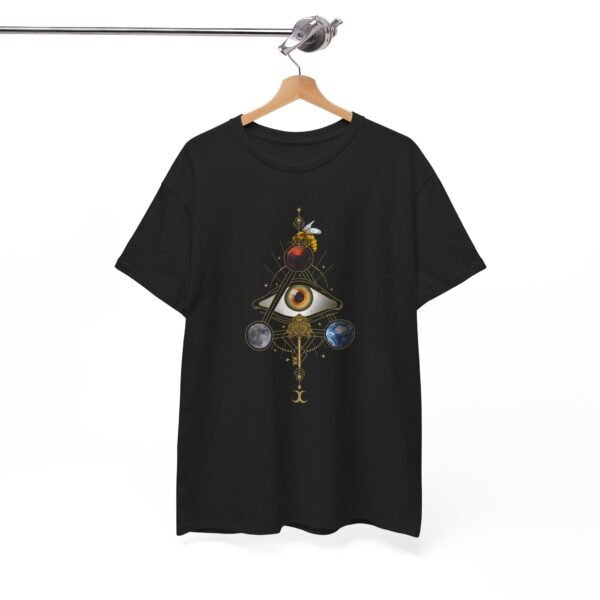 Visual Spell of the All-Seeing Eye: Mystical Connection | Unisex Heavy Cotton Tee - Image 7