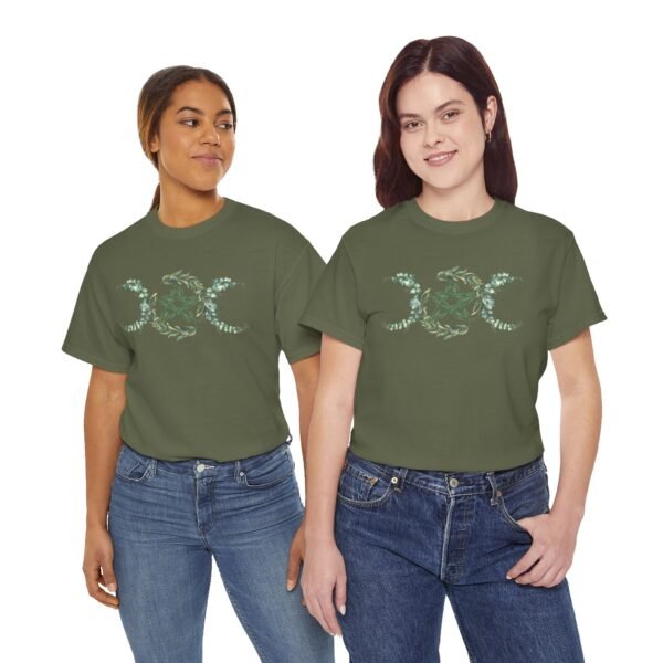 Triple Goddess: Emblem of Nature's Cycles | Unisex Heavy Cotton Tee - Image 52