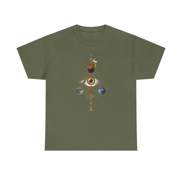 Visual Spell of the All-Seeing Eye: Mystical Connection | Unisex Heavy Cotton Tee - Image 28