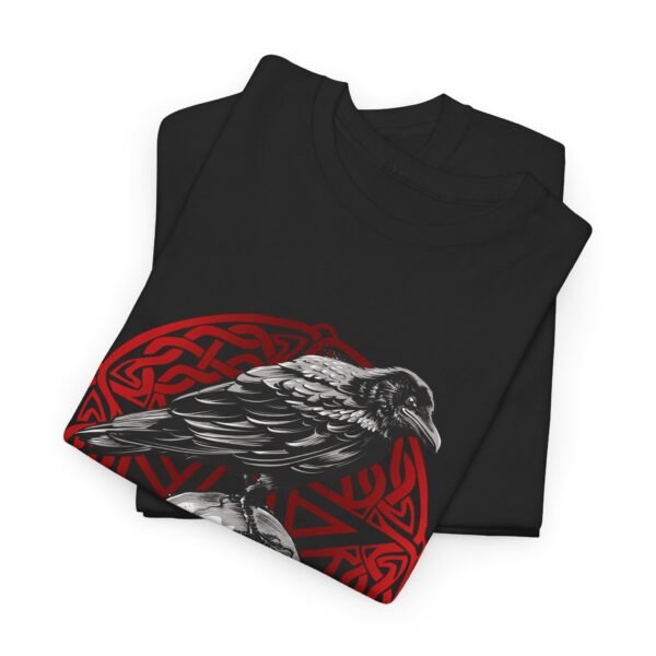 Mystic Messenger: Crow on Skull T-shirt | Unisex Heavy Cotton Tee - Image 5