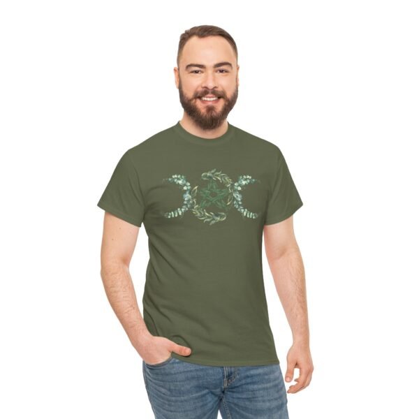 Triple Goddess: Emblem of Nature's Cycles | Unisex Heavy Cotton Tee - Image 40