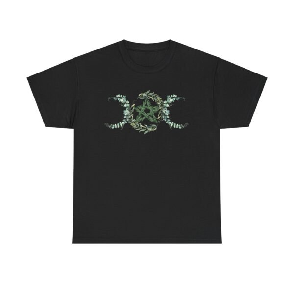 Triple Goddess: Emblem of Nature's Cycles | Unisex Heavy Cotton Tee - Image 2