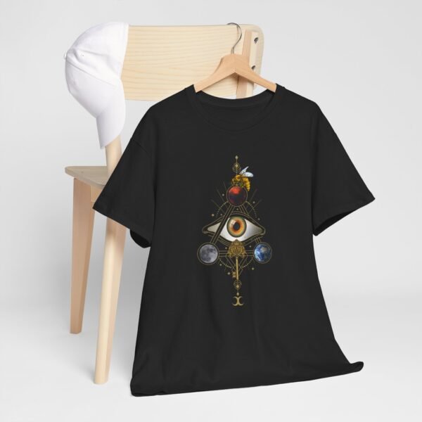 Visual Spell of the All-Seeing Eye: Mystical Connection | Unisex Heavy Cotton Tee - Image 8