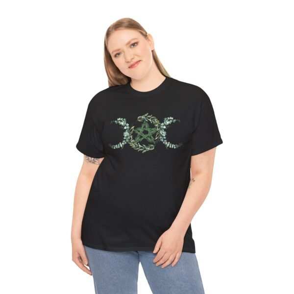 Triple Goddess: Emblem of Nature's Cycles | Unisex Heavy Cotton Tee - Image 12