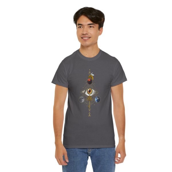 Visual Spell of the All-Seeing Eye: Mystical Connection | Unisex Heavy Cotton Tee - Image 75