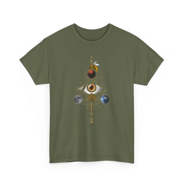 Visual Spell of the All-Seeing Eye: Mystical Connection | Unisex Heavy Cotton Tee - Image 30