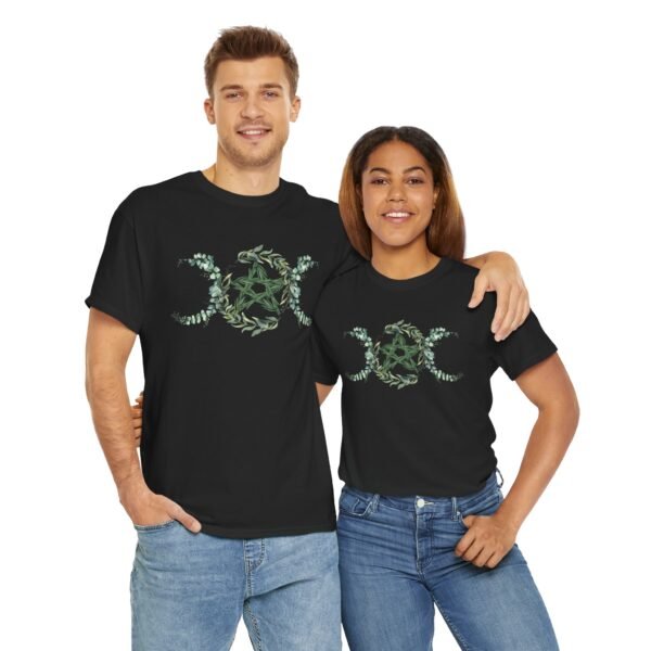 Triple Goddess: Emblem of Nature's Cycles | Unisex Heavy Cotton Tee - Image 24