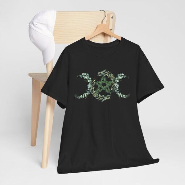 Triple Goddess: Emblem of Nature's Cycles | Unisex Heavy Cotton Tee - Image 9