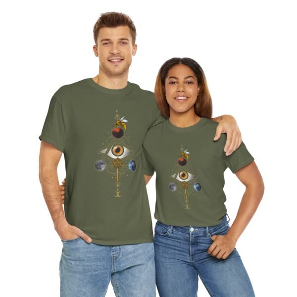 Visual Spell of the All-Seeing Eye: Mystical Connection | Unisex Heavy Cotton Tee - Image 51