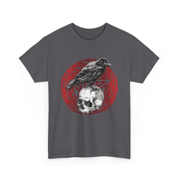 Mystic Messenger: Crow on Skull T-shirt | Unisex Heavy Cotton Tee - Image 57