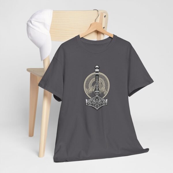 Unleash the Thunder: Thor's Hammer T-shirt | Unisex Heavy Cotton Tee - Image 62