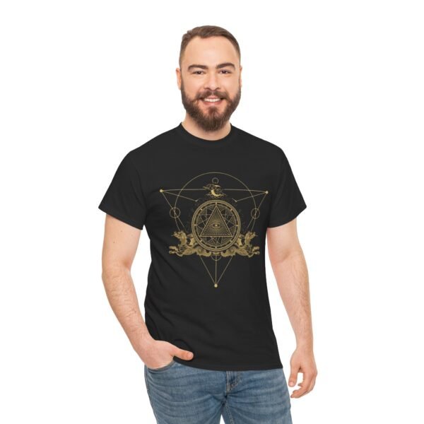 Embrace Mystical Protection: Sigil of Power T-shirt | Unisex Heavy Cotton Tee - Image 13