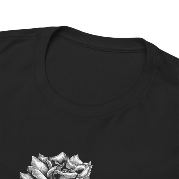 Mystic Bloom: Rose on Mandala T-shirt | Unisex Heavy Cotton Tee - Image 9