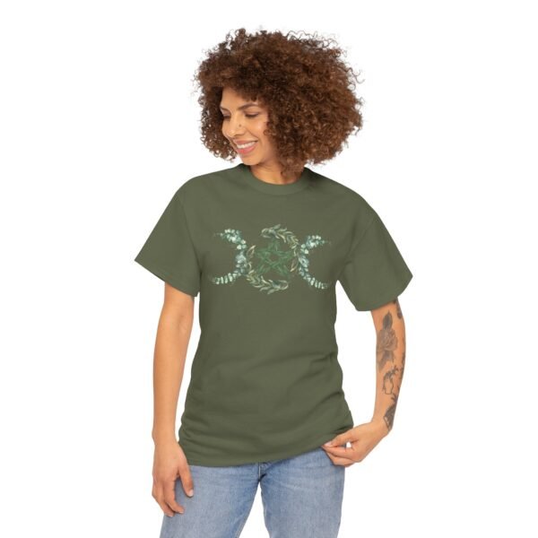 Triple Goddess: Emblem of Nature's Cycles | Unisex Heavy Cotton Tee - Image 28