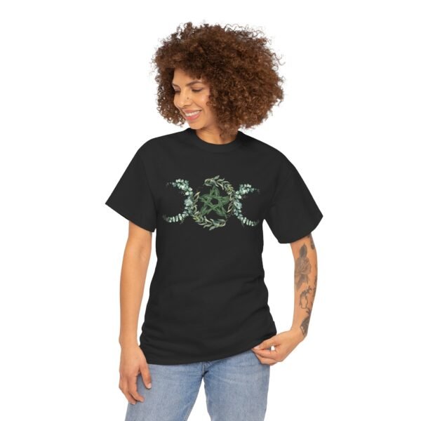 Triple Goddess: Emblem of Nature's Cycles | Unisex Heavy Cotton Tee