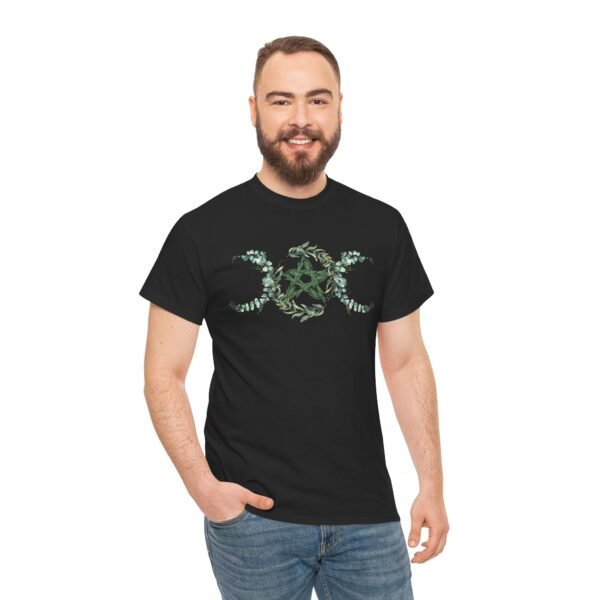 Triple Goddess: Emblem of Nature's Cycles | Unisex Heavy Cotton Tee - Image 13