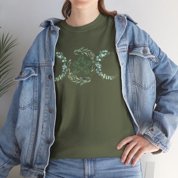 Triple Goddess: Emblem of Nature's Cycles | Unisex Heavy Cotton Tee - Image 50