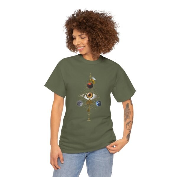 Visual Spell of the All-Seeing Eye: Mystical Connection | Unisex Heavy Cotton Tee - Image 38