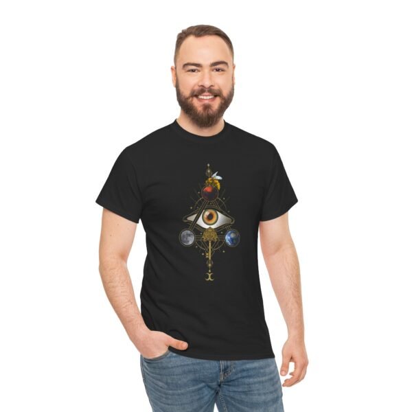 Visual Spell of the All-Seeing Eye: Mystical Connection | Unisex Heavy Cotton Tee - Image 13