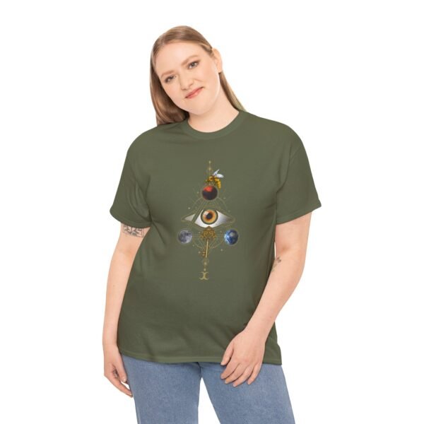 Visual Spell of the All-Seeing Eye: Mystical Connection | Unisex Heavy Cotton Tee - Image 39