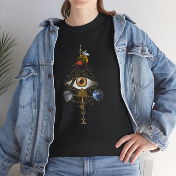 Visual Spell of the All-Seeing Eye: Mystical Connection | Unisex Heavy Cotton Tee - Image 23