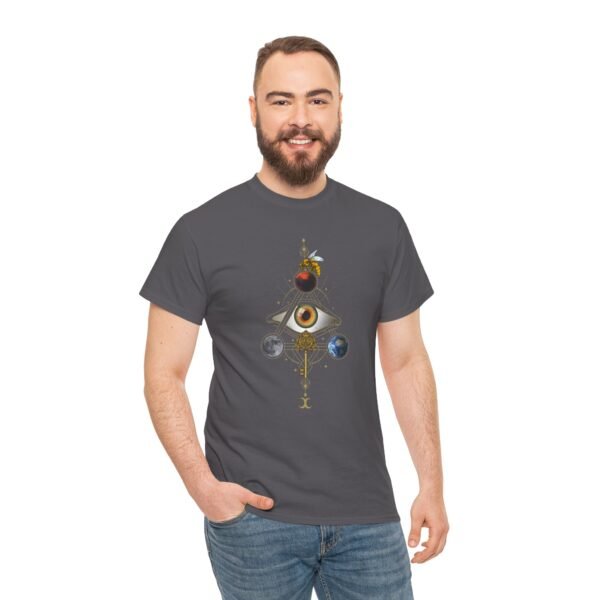 Visual Spell of the All-Seeing Eye: Mystical Connection | Unisex Heavy Cotton Tee - Image 67