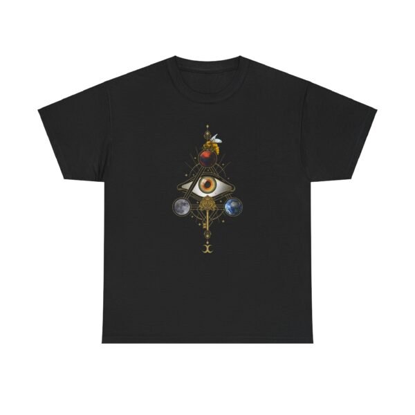 Visual Spell of the All-Seeing Eye: Mystical Connection | Unisex Heavy Cotton Tee