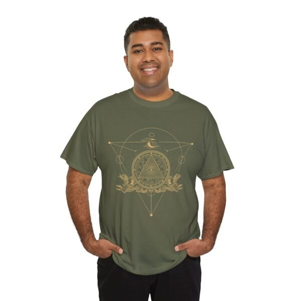 Embrace Mystical Protection: Sigil of Power T-shirt | Unisex Heavy Cotton Tee - Image 44