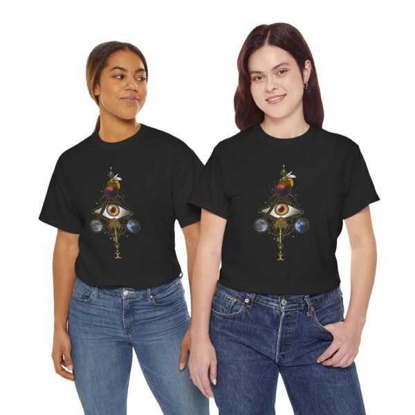 Visual Spell of the All-Seeing Eye: Mystical Connection | Unisex Heavy Cotton Tee - Image 25