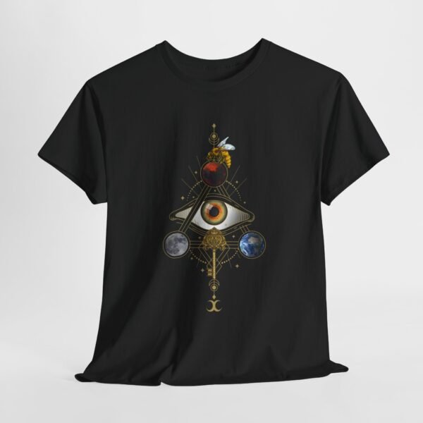 Visual Spell of the All-Seeing Eye: Mystical Connection | Unisex Heavy Cotton Tee - Image 6