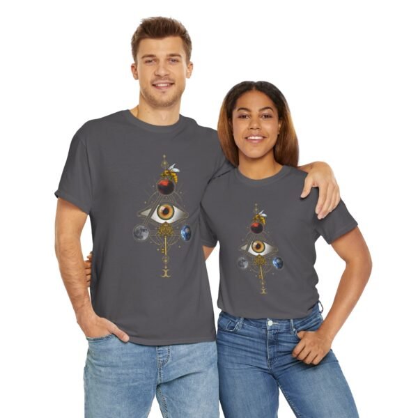 Visual Spell of the All-Seeing Eye: Mystical Connection | Unisex Heavy Cotton Tee - Image 78