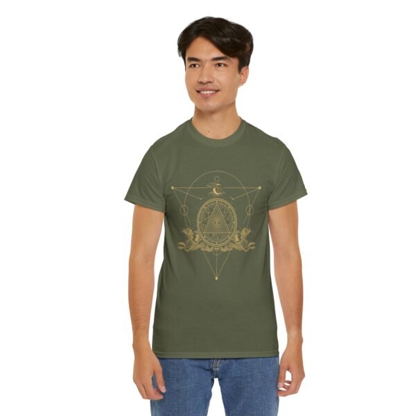 Embrace Mystical Protection: Sigil of Power T-shirt | Unisex Heavy Cotton Tee - Image 48