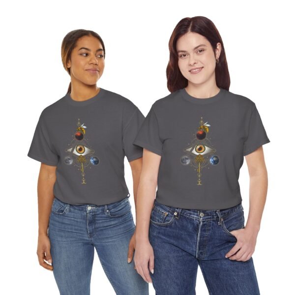 Visual Spell of the All-Seeing Eye: Mystical Connection | Unisex Heavy Cotton Tee - Image 79