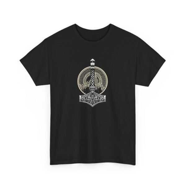 Unleash the Thunder: Thor's Hammer T-shirt | Unisex Heavy Cotton Tee - Image 3