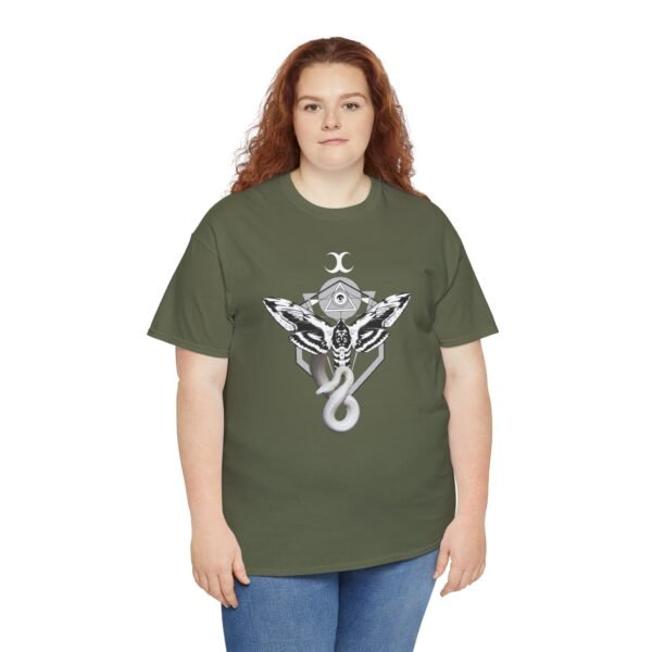 Sigil of the Serpent: Embrace Transformation T | Unisex Heavy Cotton Tee - Image 42