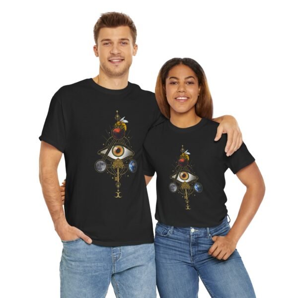 Visual Spell of the All-Seeing Eye: Mystical Connection | Unisex Heavy Cotton Tee - Image 24