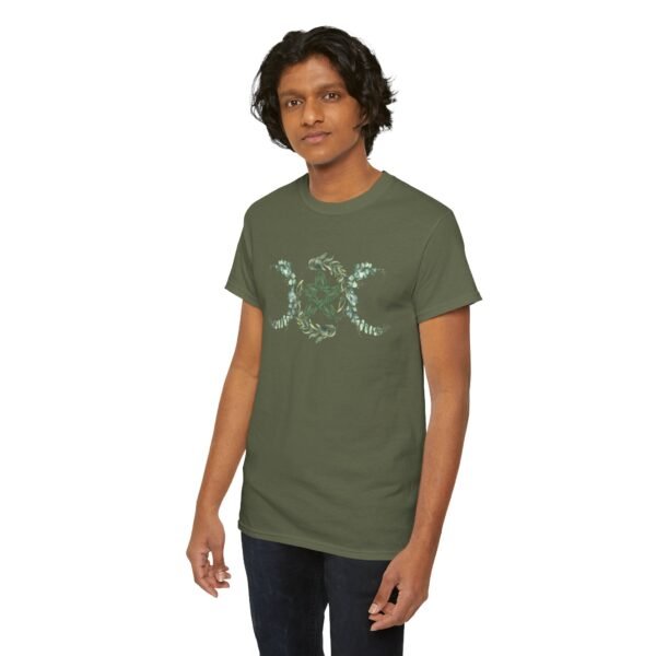 Triple Goddess: Emblem of Nature's Cycles | Unisex Heavy Cotton Tee - Image 46