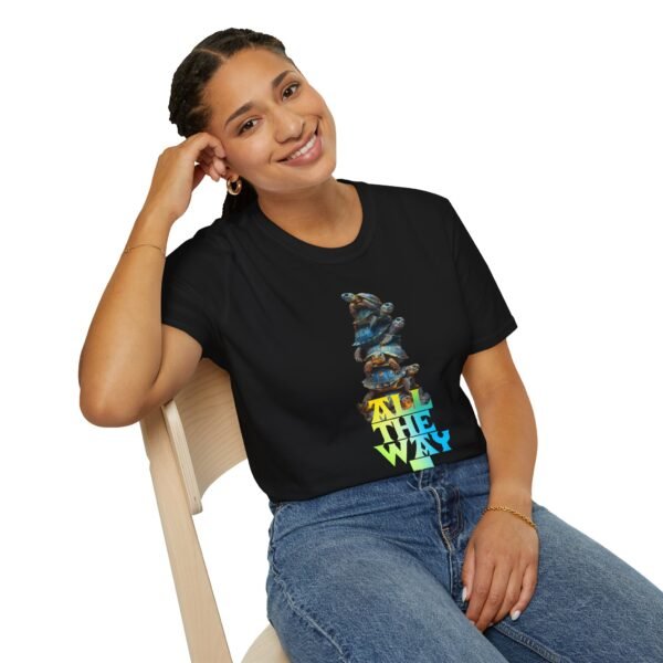 Turtles all the way down - Unisex trippy T-Shirt - Image 2